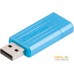 USB Flash Verbatim PinStripe Caribbean Blue 16GB (49068). Фото №5