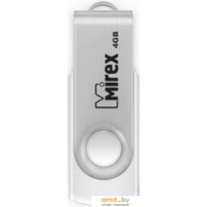 USB Flash Mirex SWIVEL WHITE 4GB (13600-FMUSWT04)