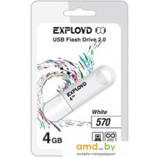 USB Flash Exployd 570 4GB (белый)