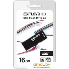 USB Flash Exployd 580 16GB (черный) [EX-16GB-580-Black]