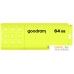 USB Flash GOODRAM UME2 64GB (желтый). Фото №1