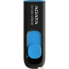 USB Flash A-Data DashDrive UV128 256GB (черный/синий)