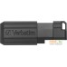 USB Flash Verbatim PinStripe 128GB (черный). Фото №1