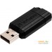 USB Flash Verbatim PinStripe 128GB (черный). Фото №3