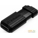 USB Flash Verbatim PinStripe 128GB (черный). Фото №4