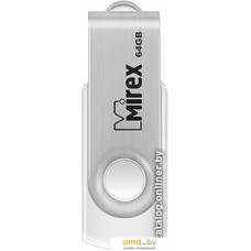 USB Flash Mirex Swivel White 64GB 13600-FMUSWT64