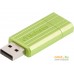 USB Flash Verbatim PinStripe Green 16GB (49070). Фото №6