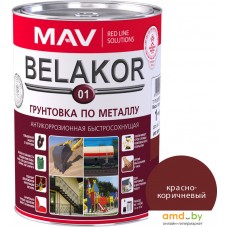 Алкидная грунтовка MAV Belakor 01 (1 л, красно-коричневый)