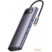 Док-станция Baseus Metal Gleam Series 6-in-1 Multifunctional Type-C HUB Docking Station Gray WKWG030113. Фото №2