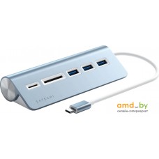 USB-хаб  Satechi USB-C Combo Hub ST-TCHCRB (голубой)