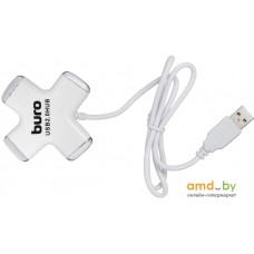 USB-хаб Buro BU-HUB4-0.5-U2.0-СROSS