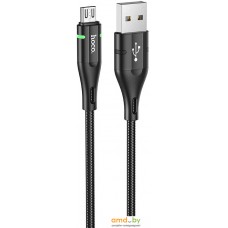 Кабель Hoco U93 Shadow USB Type-A - MicroUSB (1.2 м, черный)