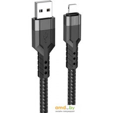 Кабель Hoco U110 USB Type-A - Lightning (1.2 м, черный)