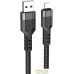 Кабель Hoco U110 USB Type-A - Lightning (1.2 м, черный). Фото №1