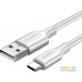 Кабель Ugreen US287 60122 USB Type-A - USB Type-C (1.5 м, белый). Фото №1