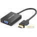 Адаптер Ugreen MM102 40233 HDMI - VGA (0.25 м, черный). Фото №1