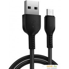 Кабель Hoco X20 microUSB (1 м, черный)