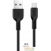 Кабель Hoco X20 microUSB (1 м, черный). Фото №6