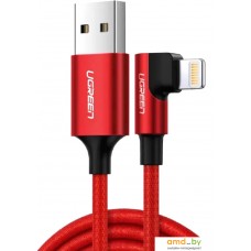 Кабель Ugreen US299 USB Type-A - Lightning (1 м, красный)