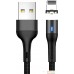 Кабель Usams U32 USB Type-A - Lightning SJ352USB01 (1 м, черный). Фото №1