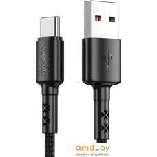 Кабель Vipfan X02 USB Type-A - USB-Type-C (1.2 м, черный)