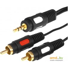 Кабель Rexant 17-4234 RCA x2 - 3.4 Jack (3 м, черный)