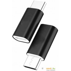 Адаптер Atom USB Type-C 3.1 - USB B Micro (черный)