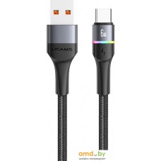 Кабель Usams U76 USB Type-A - USB Type-C (1.2 м, черный)