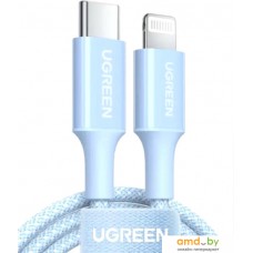Кабель Ugreen US532 90448 USB Type-C - Lightning (1 м, голубой)
