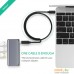 Кабель Ugreen USB Type-C - USB Type-C ED008 40574 (0.5 м, черный). Фото №2