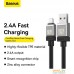 Кабель Baseus CoolPlay Series USB Type-A - Lightning (1 м, черный). Фото №13