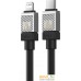 Кабель Baseus CoolPlay Series USB Type-C - Lightning (2 м, черный). Фото №5
