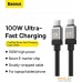 Кабель Baseus CoolPlay Series USB Type-C - USB Type-C (1 м, черный). Фото №13