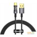 Кабель Baseus Explorer Series Auto Power-Off Fast Charging USB Type-A -USB Type-C (1 м, черный). Фото №1