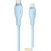 Кабель Baseus Pudding Series USB Type-C - Lightning (1.2 м, голубой). Фото №17