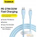 Кабель Baseus Pudding Series USB Type-C - Lightning (1.2 м, голубой). Фото №2