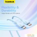 Кабель Baseus Pudding Series USB Type-C - USB Type-C (2 м, голубой). Фото №5