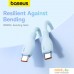 Кабель Baseus Pudding Series USB Type-C - USB Type-C (2 м, голубой). Фото №4