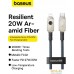 Кабель Baseus Unbreakable Series USB Type-C - Lightning (1 м, белый). Фото №7