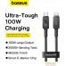 Кабель Baseus Unbreakable Series USB Type-C - USB Type-C (1 м, черный). Фото №13