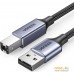 Кабель Ugreen US369 90560 USB Type-A - USB Type-B (5 м, черный). Фото №2