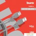 Кабель Buro BHP RET USB_AF18 (1.8 м, серый). Фото №9