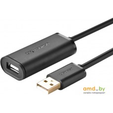 Кабель Ugreen US121 10319 USB Type-A - USB Type-A (5 м, черный)