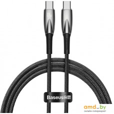 Кабель Baseus Glimmer Series Fast Charging Data Cable USB Type-C - Type-C 100W CADH000701 (1 м, черный)