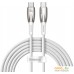 Кабель Baseus Glimmer Series Fast Charging Data Cable USB Type-C - Type-C 100W CADH000702 (1 м, белый). Фото №1