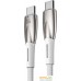 Кабель Baseus Glimmer Series Fast Charging Data Cable USB Type-C - Type-C 100W CADH000702 (1 м, белый). Фото №2