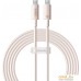 Кабель Baseus Habitat Series Fast Charging Cable 100W USB Type-C - USB Type-C (2 м, бежевый). Фото №9