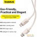 Кабель Baseus Habitat Series Fast Charging Cable 100W USB Type-C - USB Type-C (2 м, бежевый). Фото №1