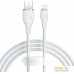 Кабель Baseus Pudding Series Fast Charging Cable 2.4A USB Type-A - Lightning (1.2 м, белый). Фото №10