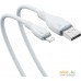 Кабель Baseus Pudding Series Fast Charging Cable 2.4A USB Type-A - Lightning (1.2 м, белый). Фото №16